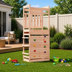Practical Wooden Play Tower for Family Fun