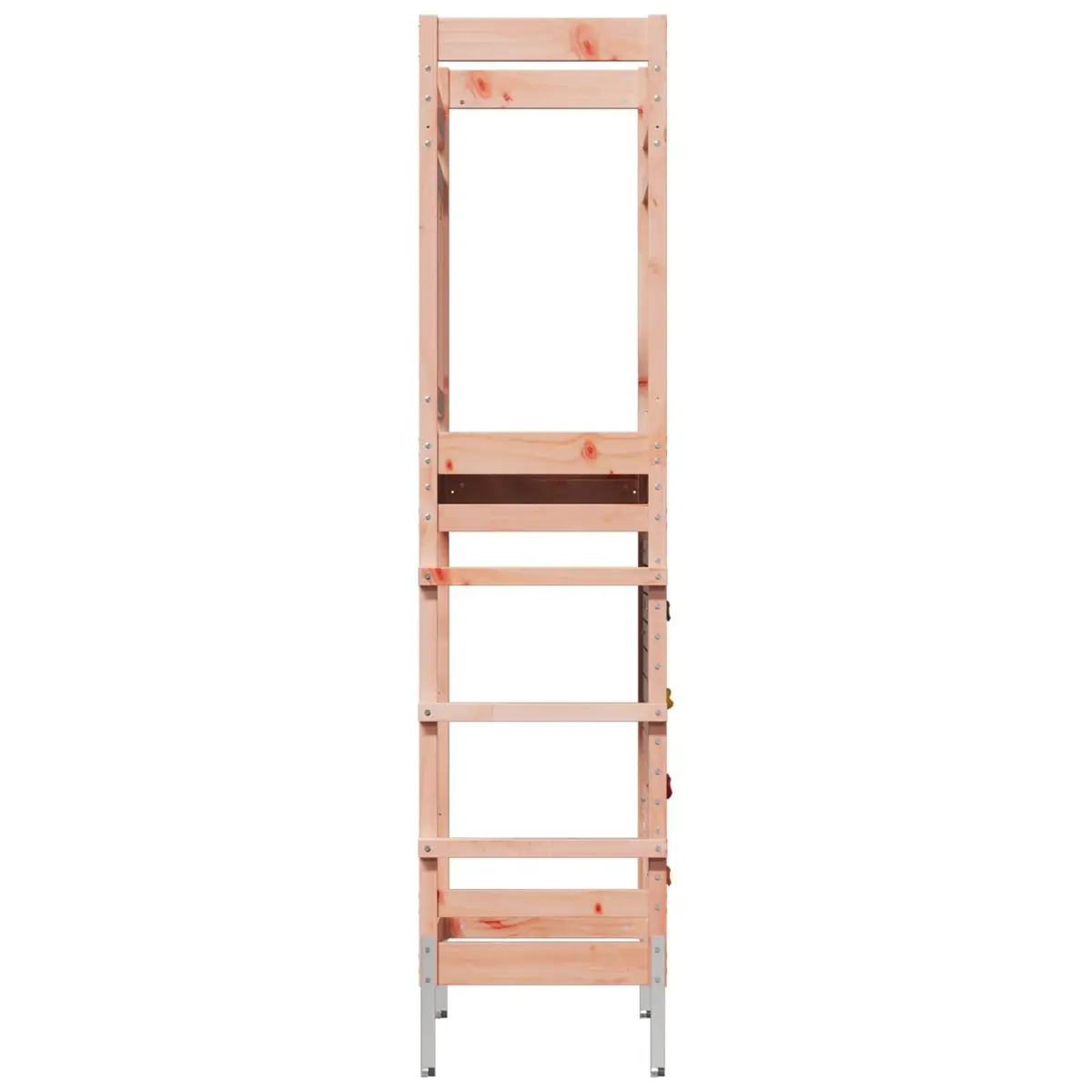 Wooden Outdoor Play Tower Playground Playset Brown