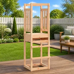 Wooden Play Tower: Perfect for Backyard Fun 53x46.5x169cm