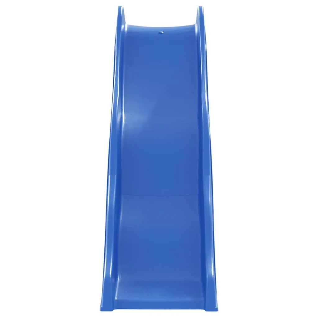 Kids Slide Outdoor Play 174x38cm Blue Lightweight Polypropylene Garden Toy