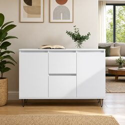 Versatile White Sideboard for Daily Essentials 101.5x35x70 cm