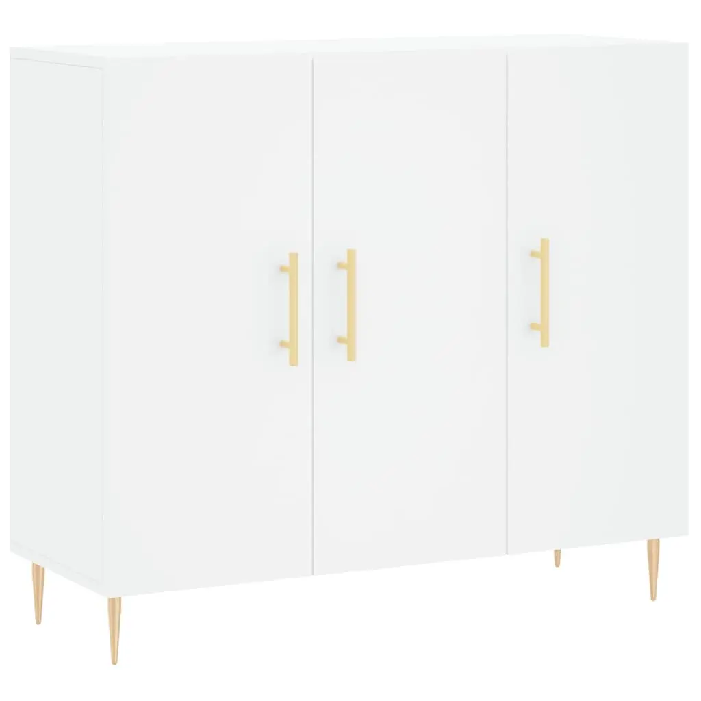 90x34x80 cm White Sideboard for Home Use