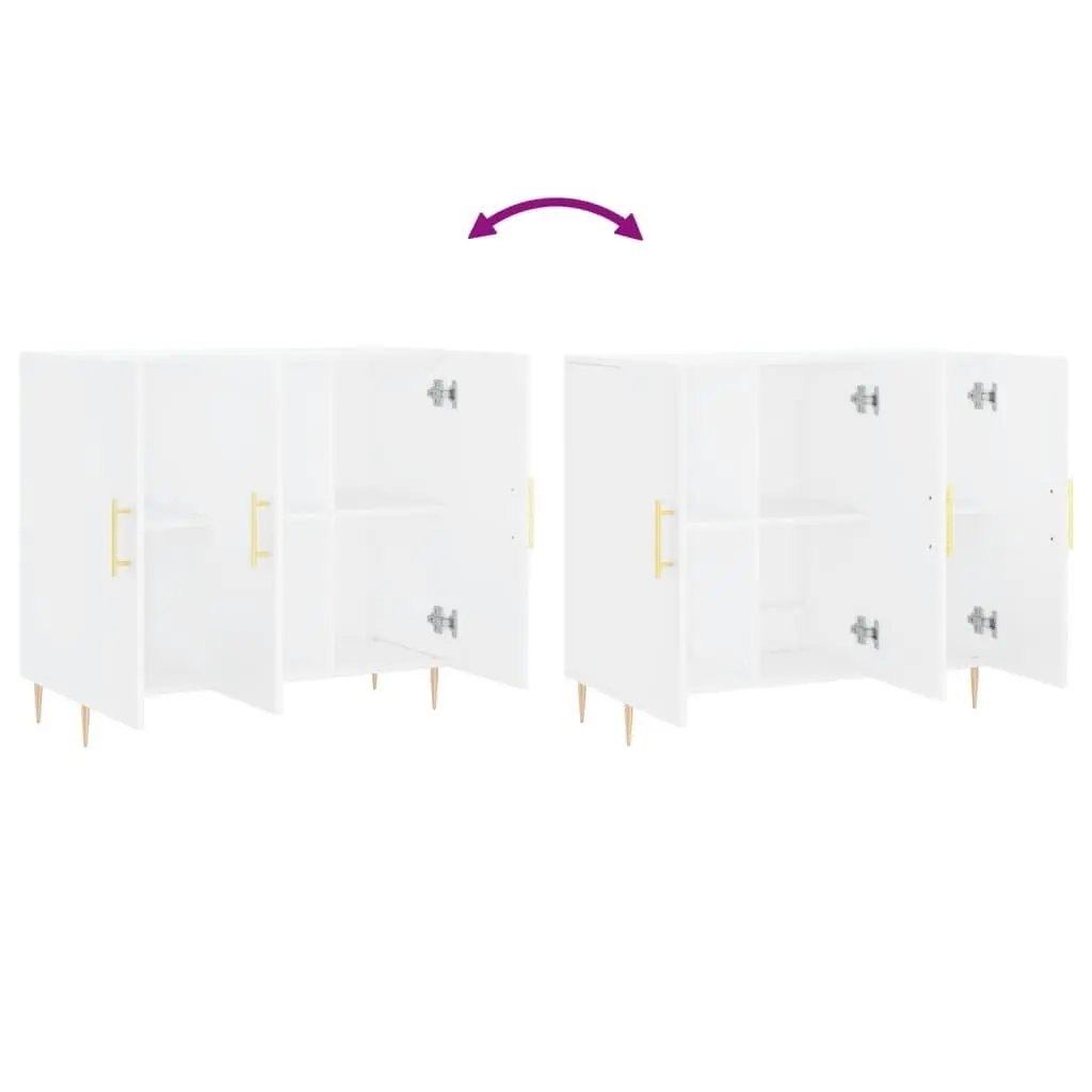90x34x80 cm White Sideboard for Home Use