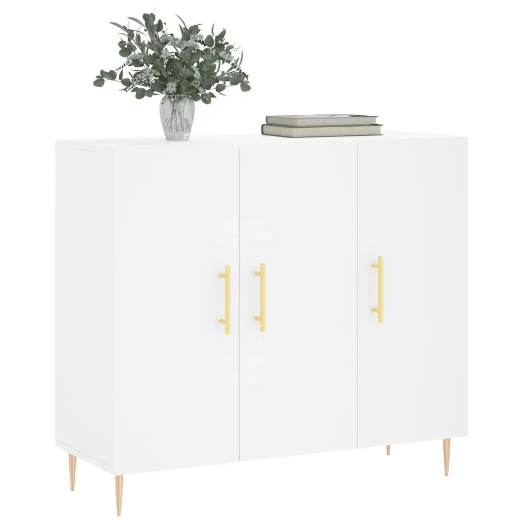 90x34x80 cm White Sideboard for Home Use