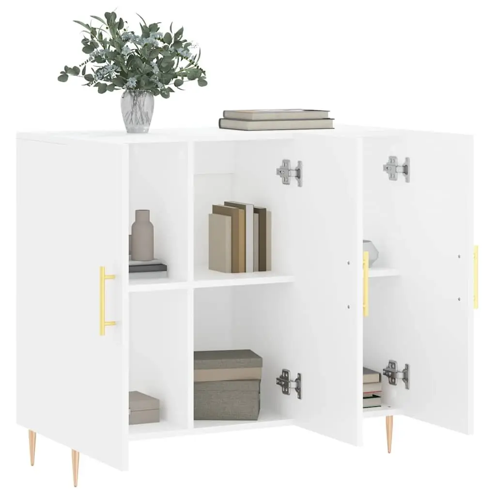 90x34x80 cm White Sideboard for Home Use