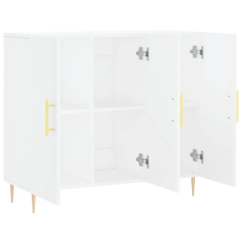 90x34x80 cm White Sideboard for Home Use