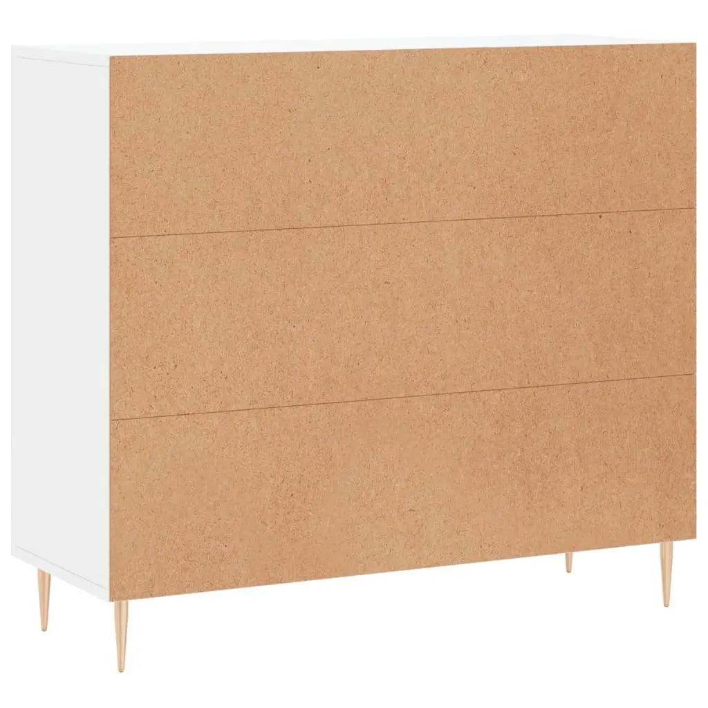 90x34x80 cm White Sideboard for Home Use