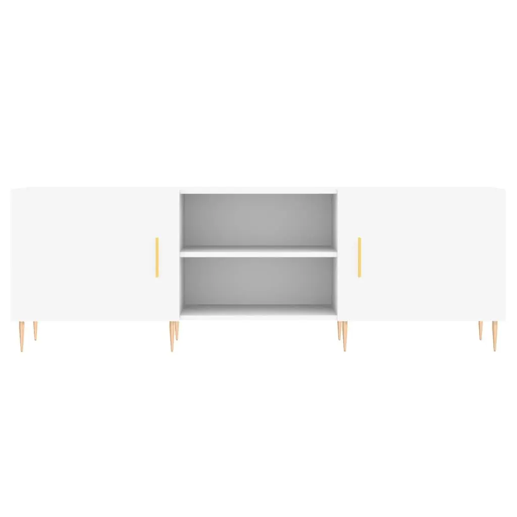 White TV Cabinet Engineered Wood 150x30x50cm