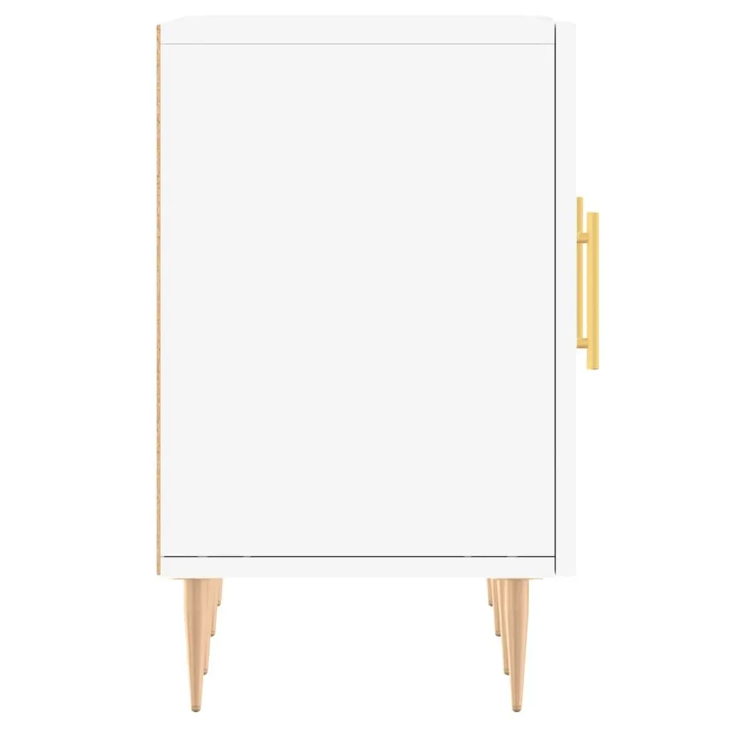 White TV Cabinet Engineered Wood 150x30x50cm
