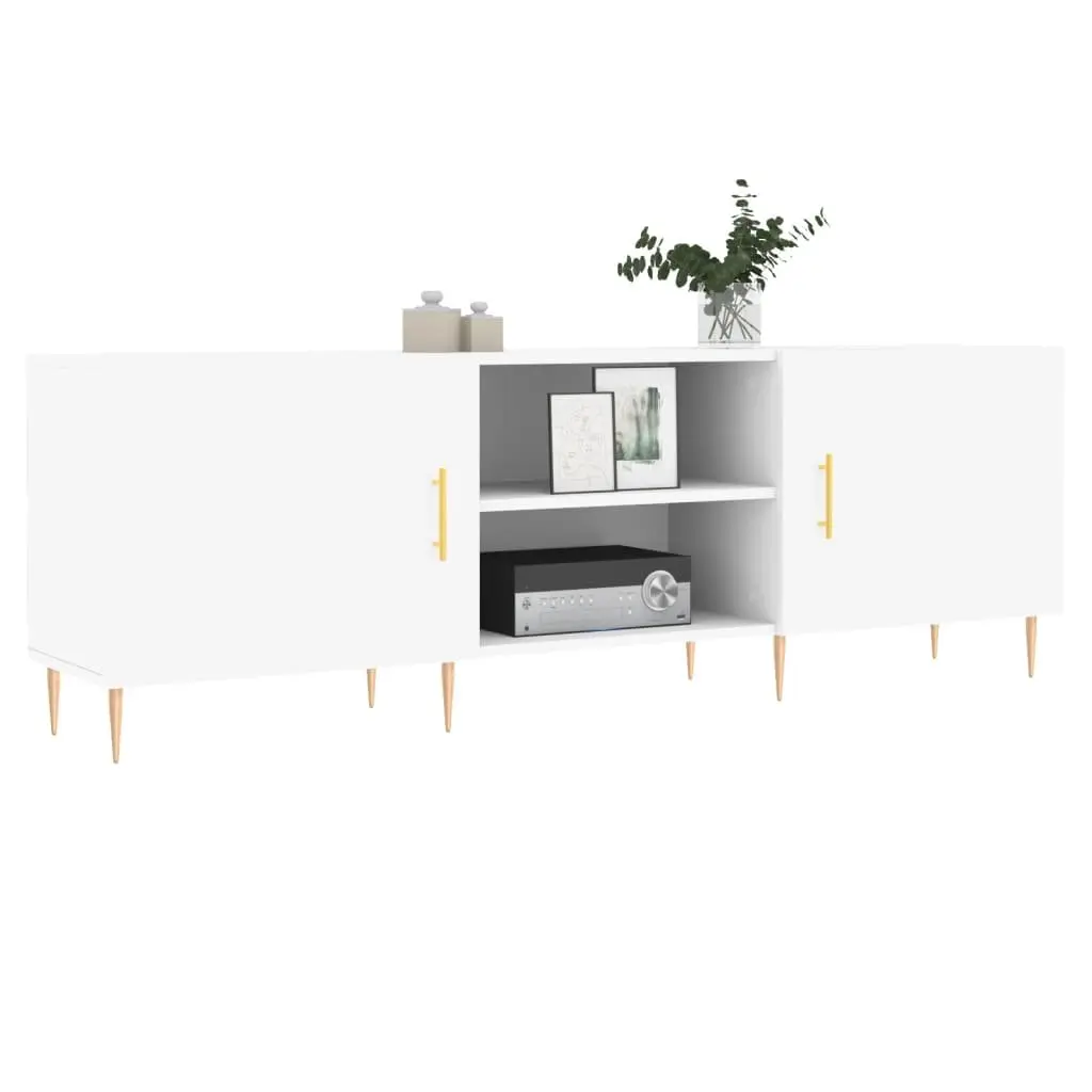 White TV Cabinet Engineered Wood 150x30x50cm