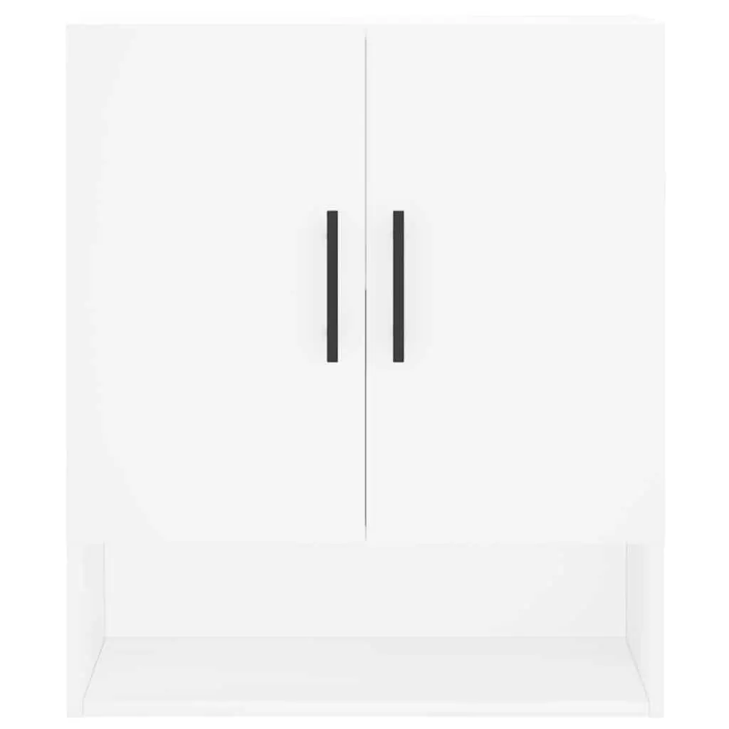 Wall Cabinet Storage Engineered Wood 60x31x70cm White