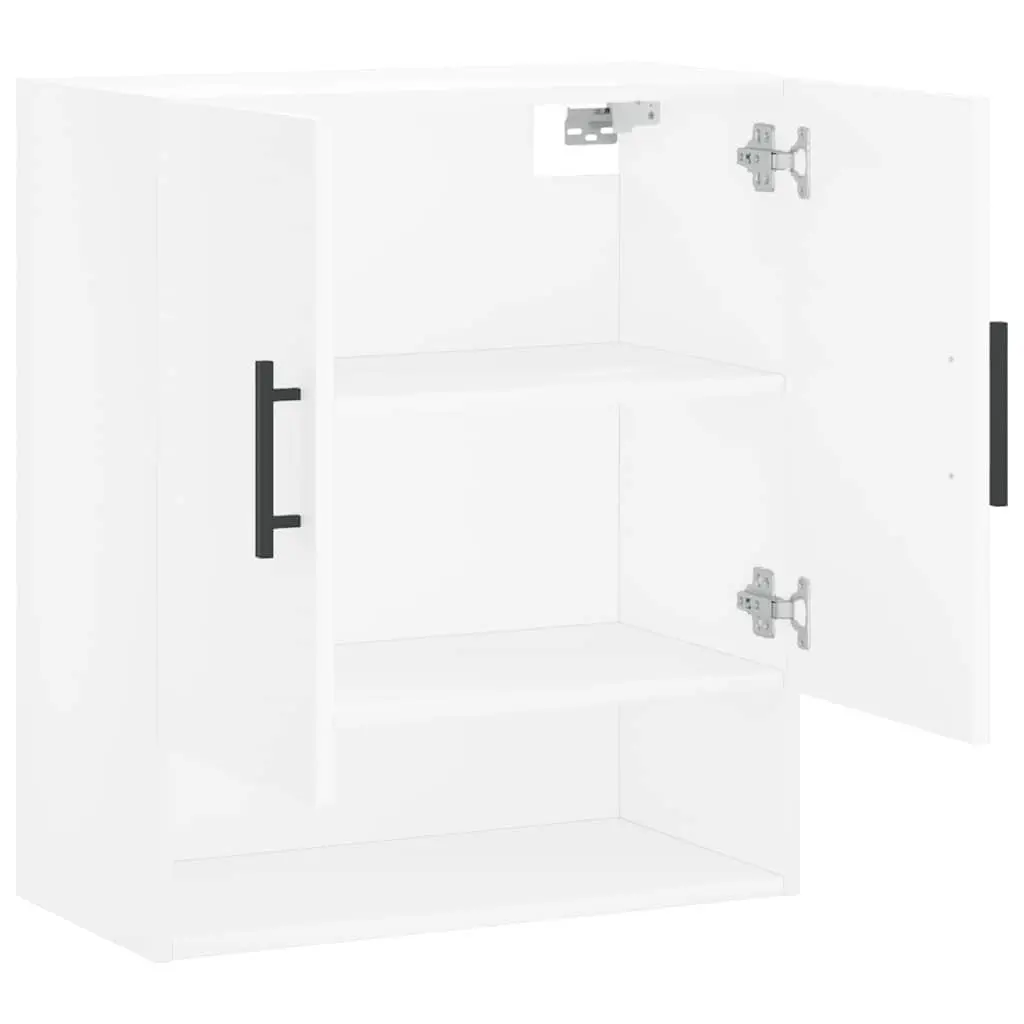 Wall Cabinet Storage Engineered Wood 60x31x70cm White