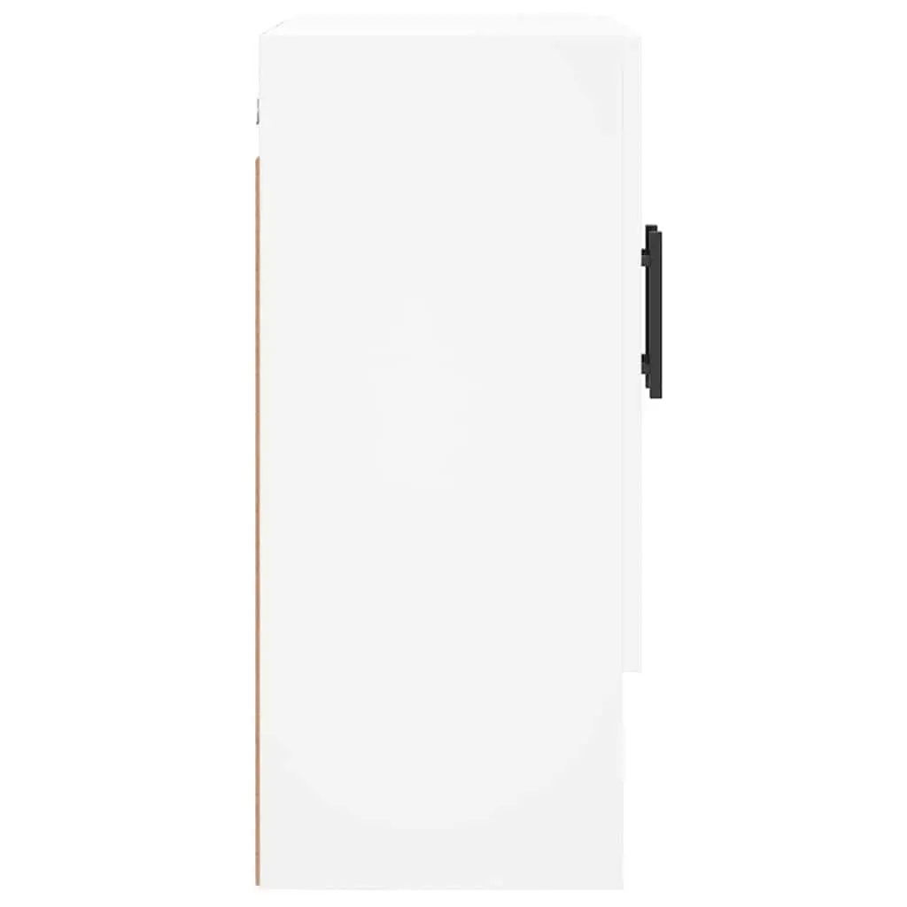 Wall Cabinet Storage Engineered Wood 60x31x70cm White