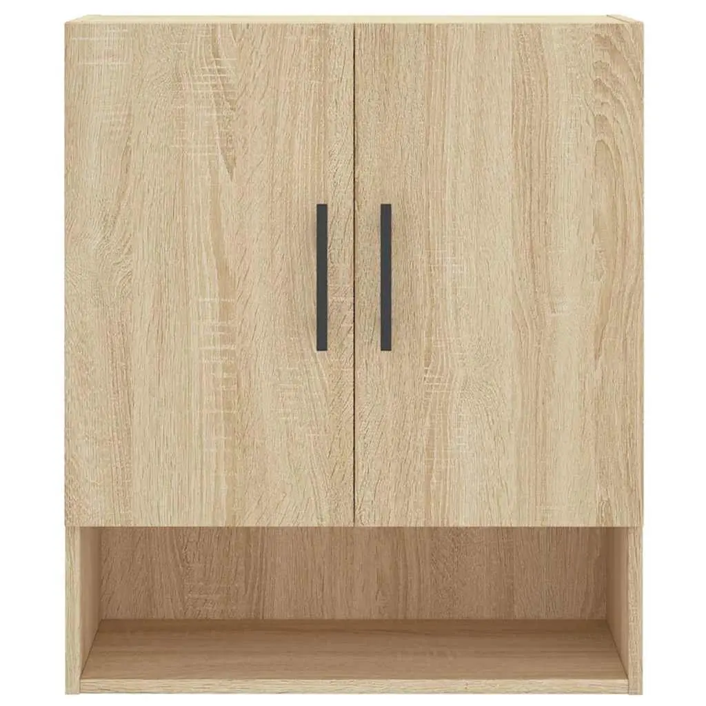 Wall Mounted Cabinet Storage Engineered Wood Brown 60x31x70 cm Sonoma Oak