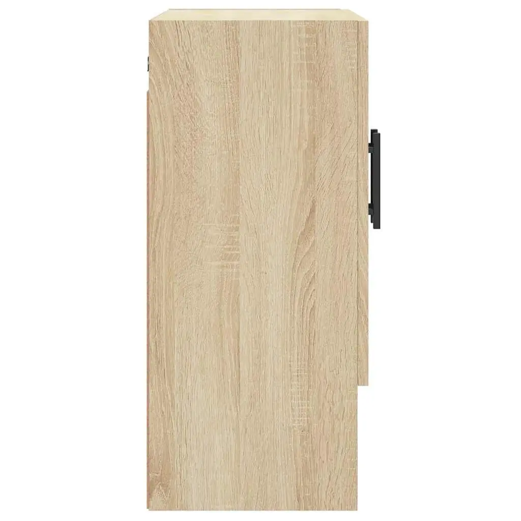 Wall Mounted Cabinet Storage Engineered Wood Brown 60x31x70 cm Sonoma Oak