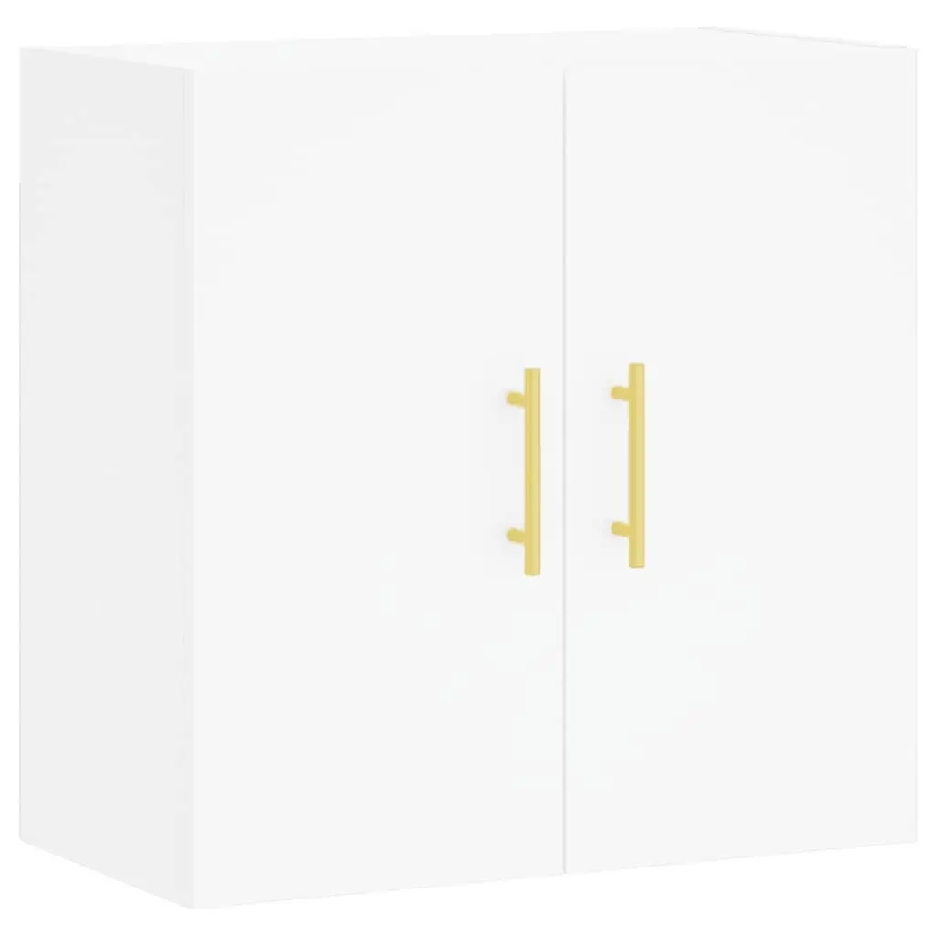 Wall Mounted Storage Cabinet White 60x31x60 cm Floating Shelf Organiser
