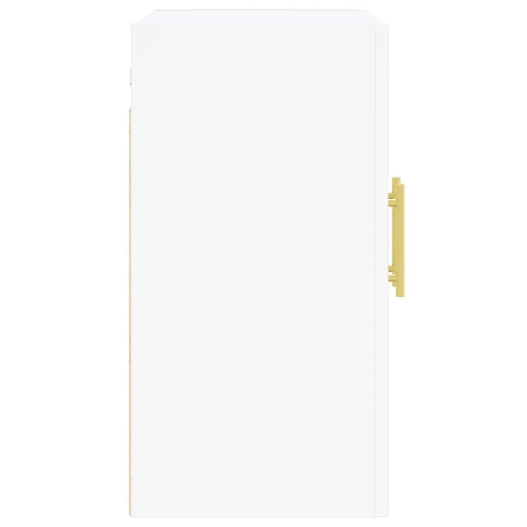 Wall Mounted Storage Cabinet White 60x31x60 cm Floating Shelf Organiser