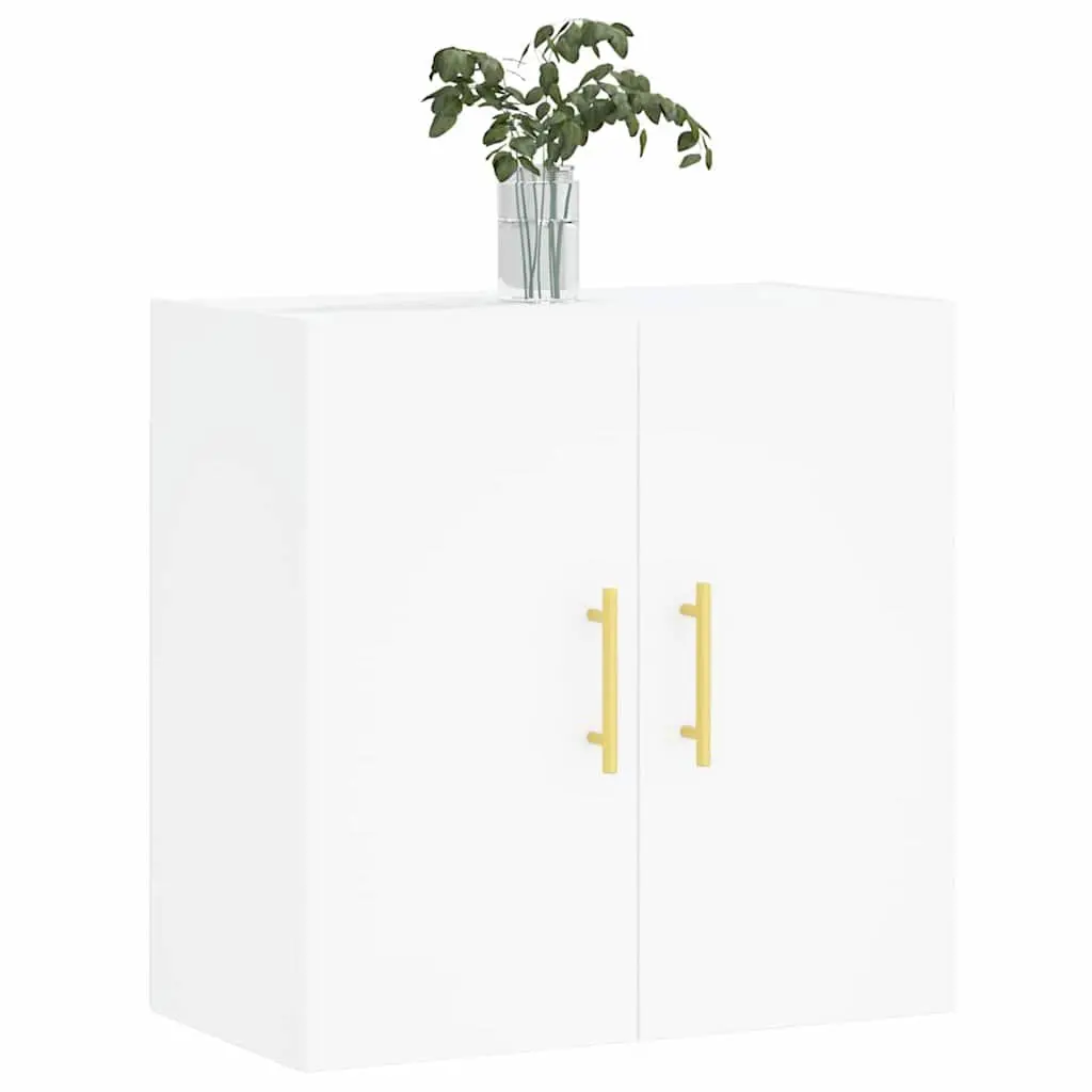 Wall Mounted Storage Cabinet White 60x31x60 cm Floating Shelf Organiser