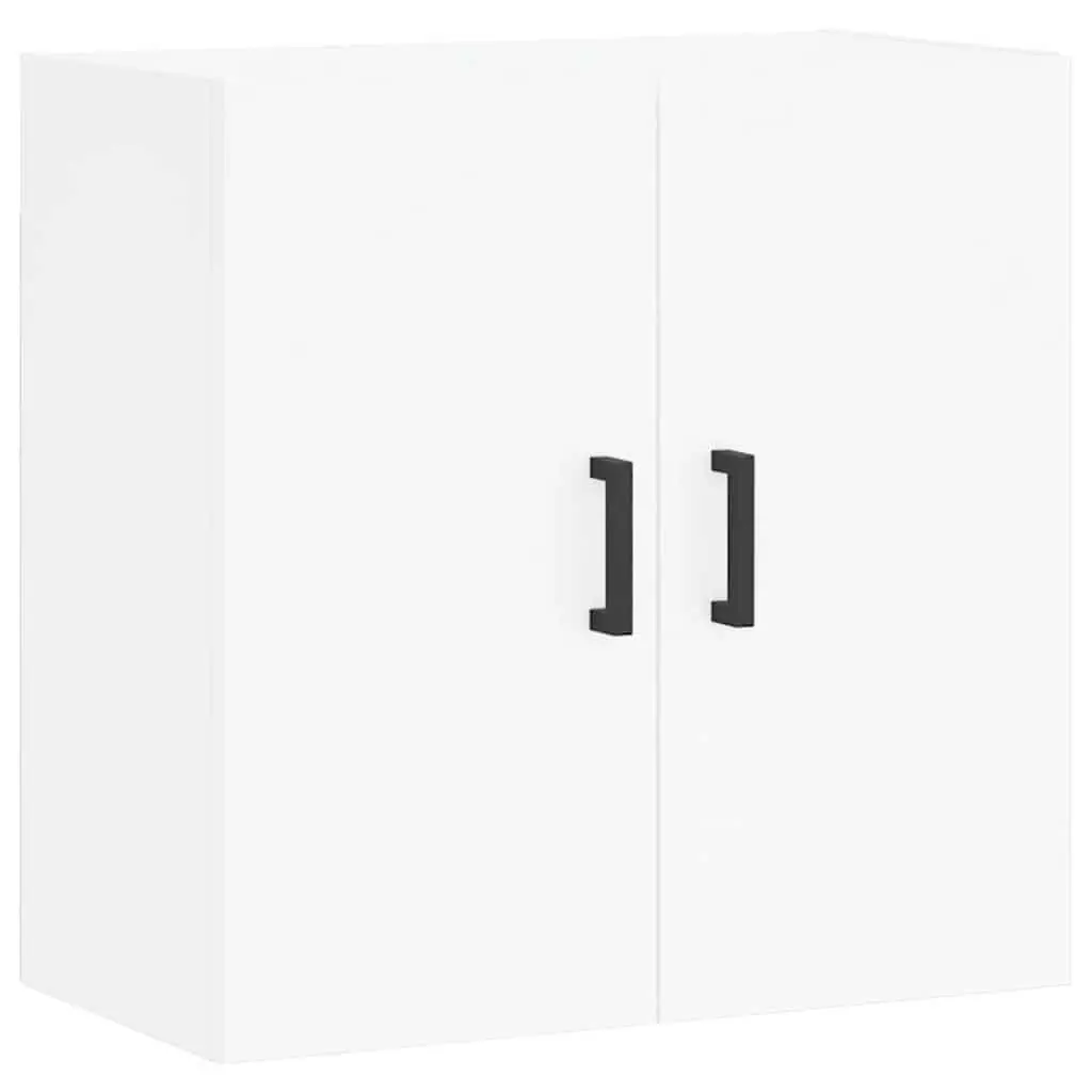 Floating Storage Cabinet Engineered Wood White 60x31x60 cm Wall Mounted