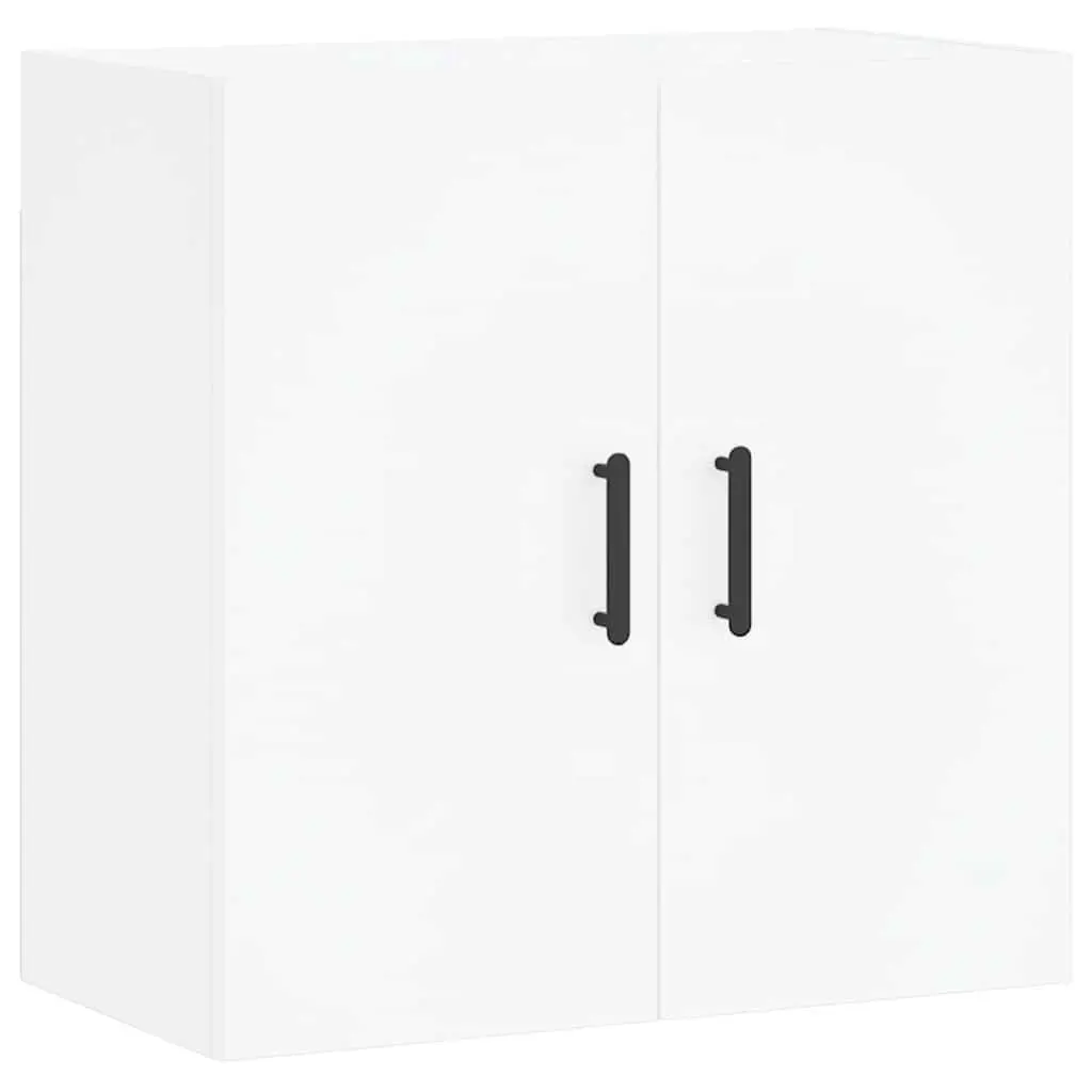 Wall-Mounted Storage Cabinet White 60x31x60cm Floating Shelf Organiser
