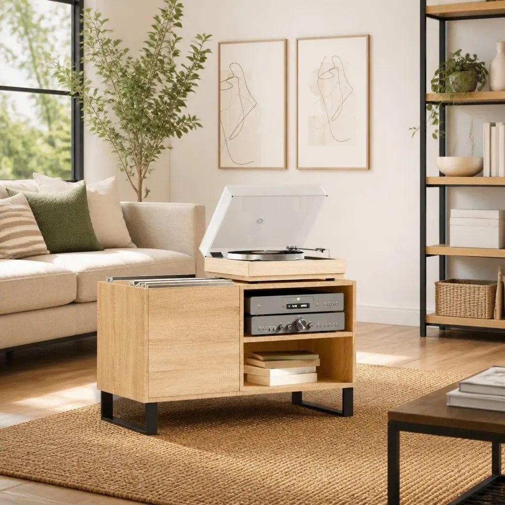 Vinyl Record Cabinet for Home Use
