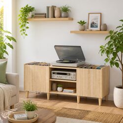 Record Cabinet for Home and Media Storage