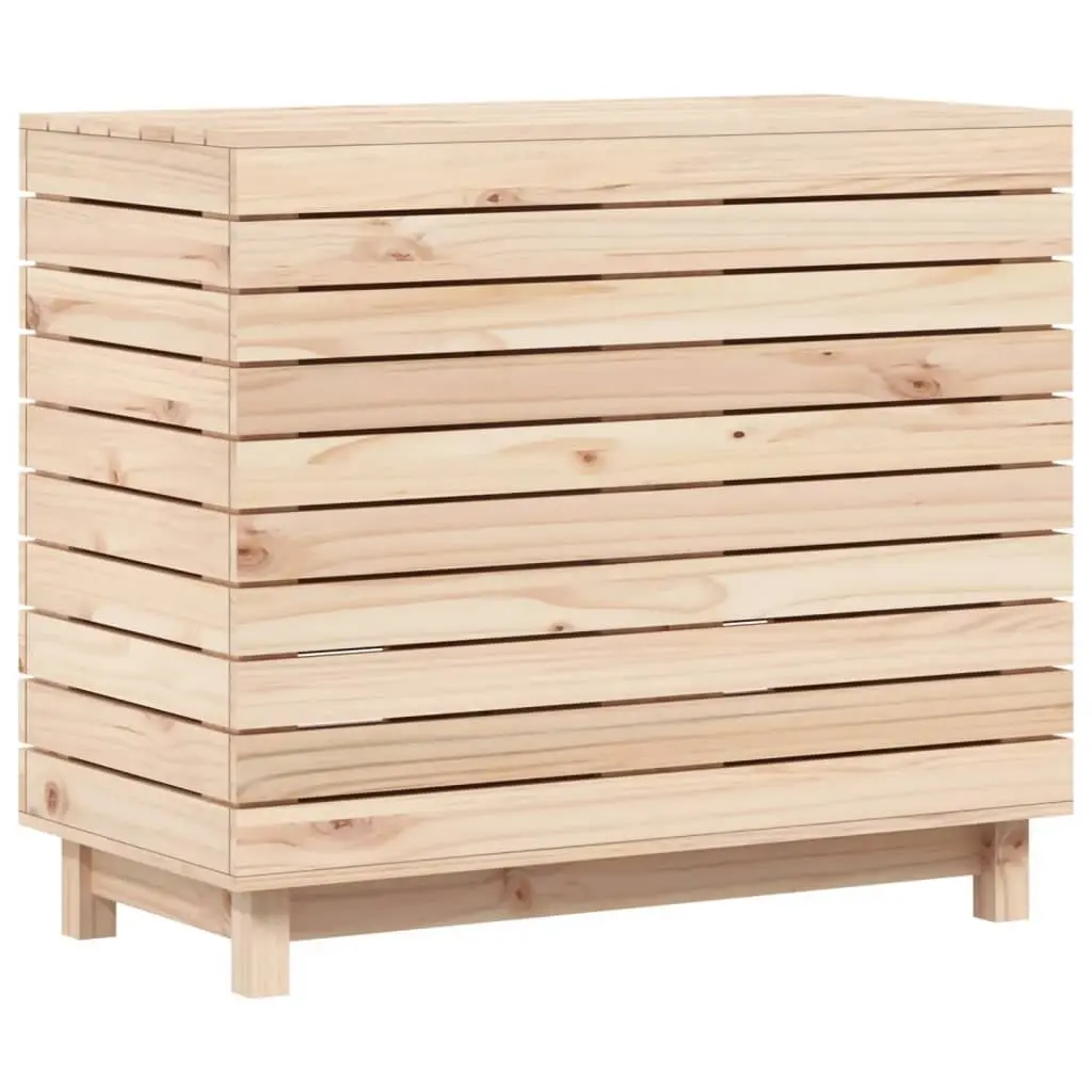 Wooden Laundry Basket Storage Box Organizer Household Laundry Hamper Brown