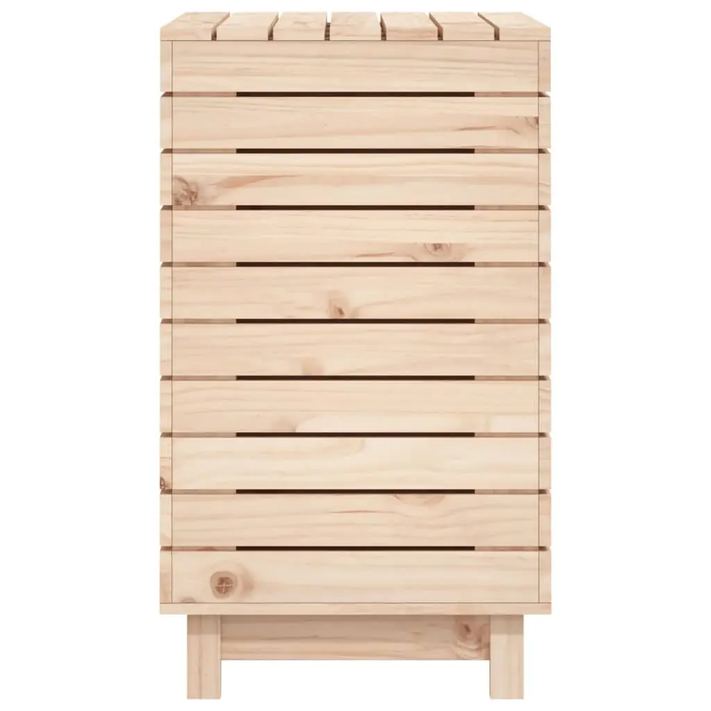 Wooden Laundry Basket Storage Box Organizer Household Laundry Hamper Brown