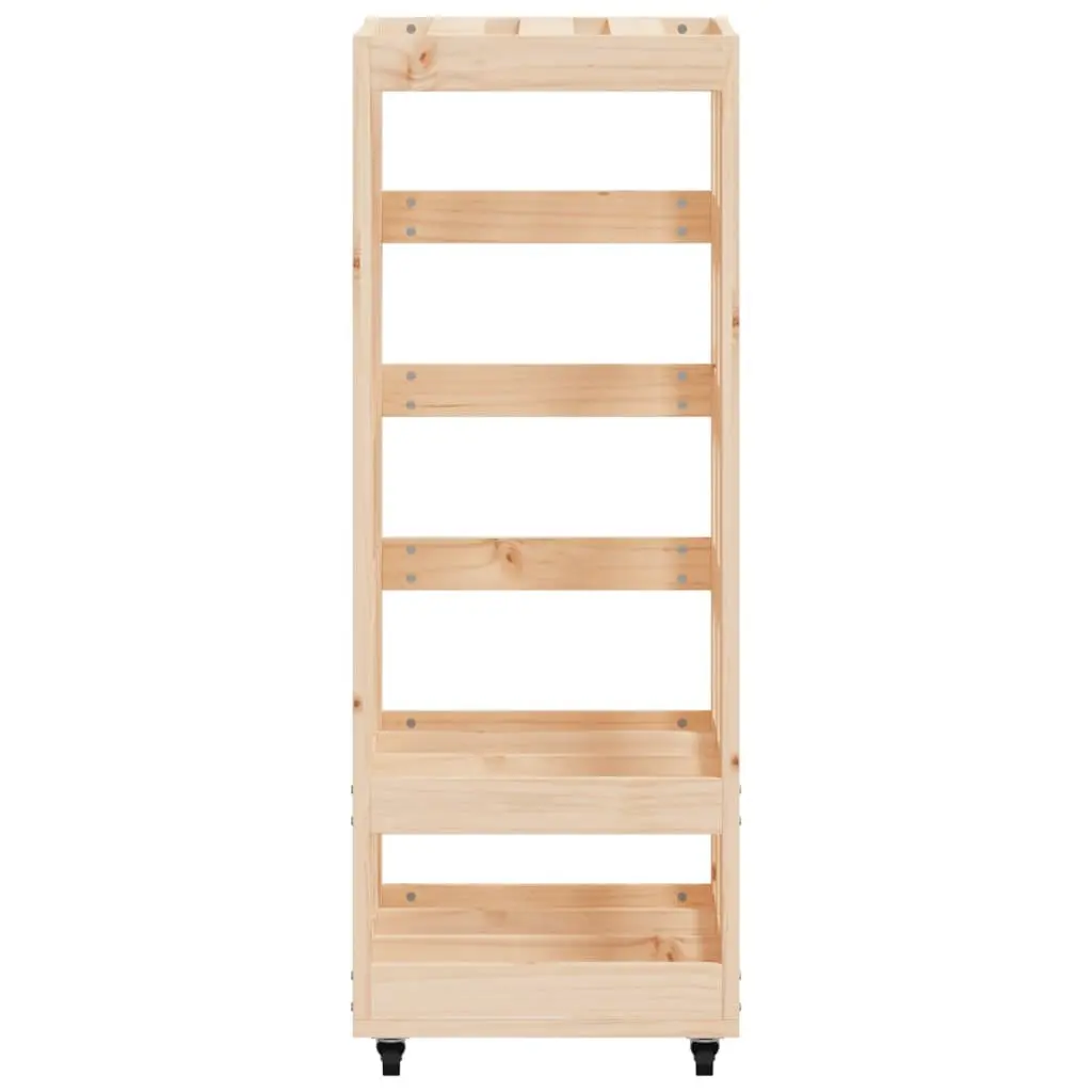 Log Holder Solid Pine Wood 40x49x110cm Brown