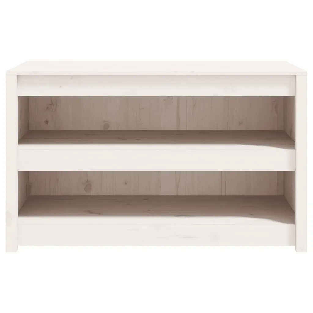 Outdoor Kitchen Cabinet Solid Pine Wood Garden Storage Unit White 106cm