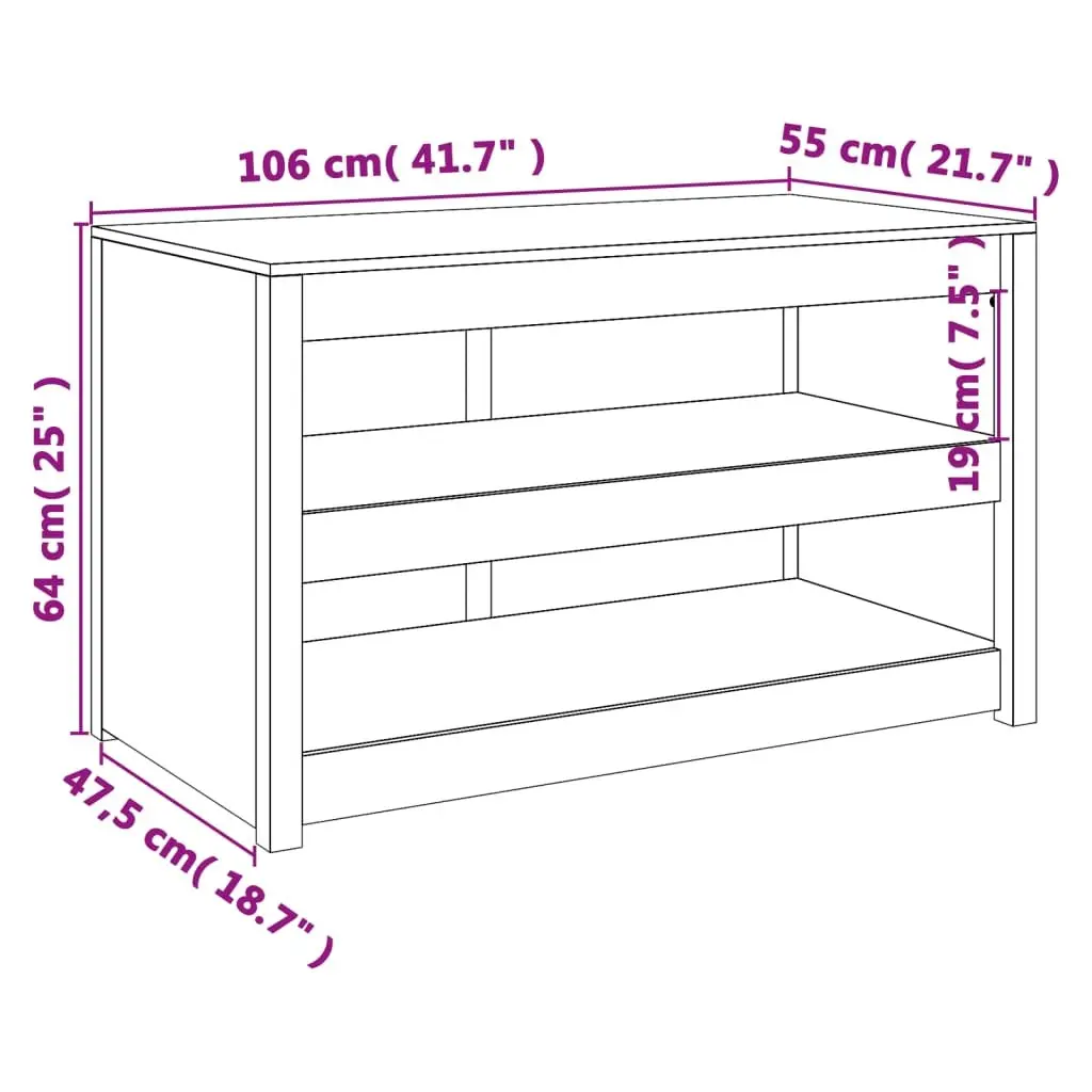 Outdoor Kitchen Cabinet Solid Pine Wood Garden Storage Unit White 106cm