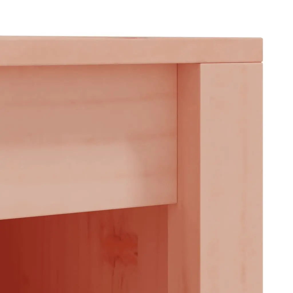 Outdoor Kitchen Cabinet Brown Solid Wood Storage Cupboard Garden Furniture