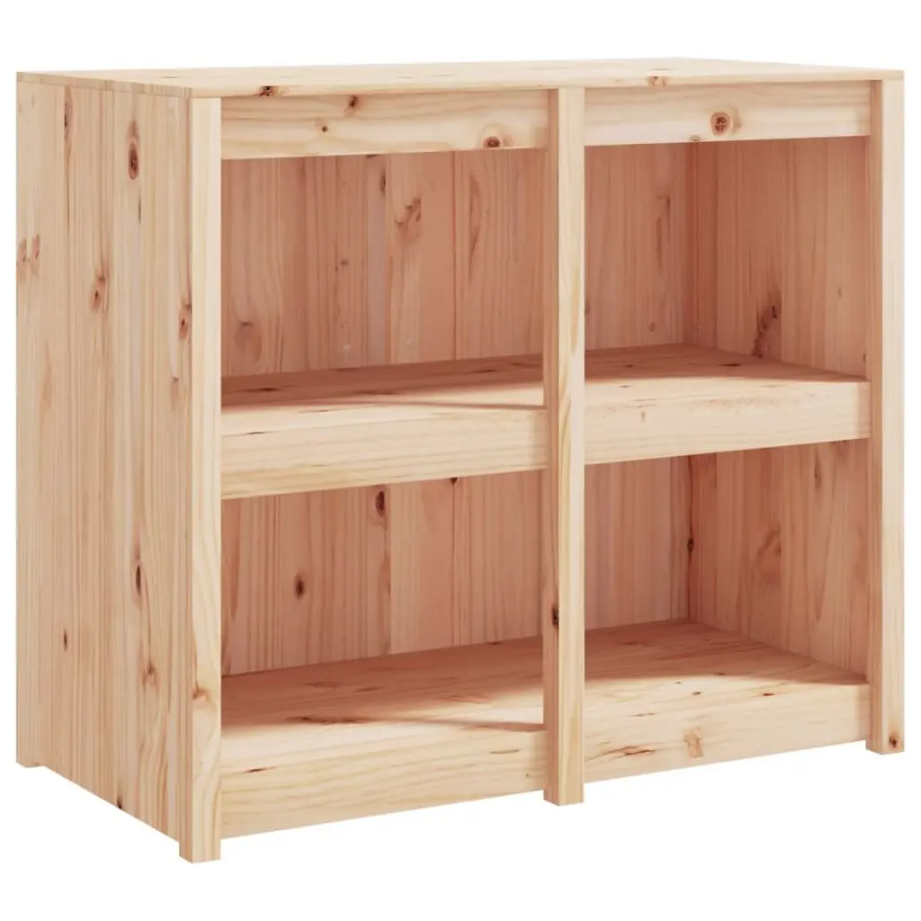 Outdoor Cabinet Solid Pine Wood Brown Garden Storage Unit for Kitchen Supplies
