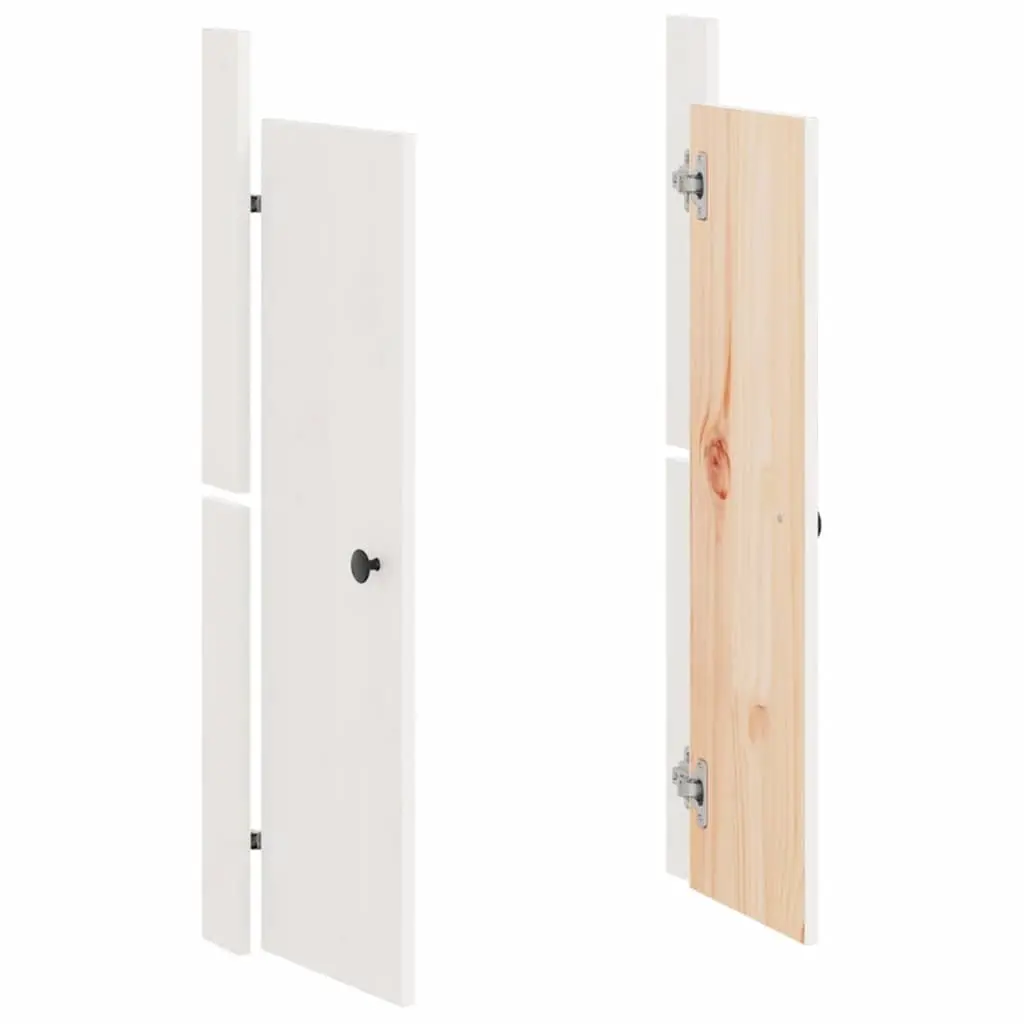 White Solid Pine Cabinet Doors for Outdoor Kitchens 50x9x82cm