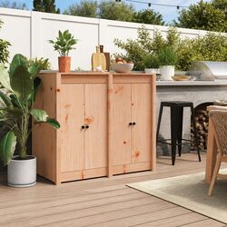 Functional Solid Wood Outdoor Kitchen Doors for Your Home