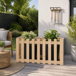 Practical Wooden Planter Box for Your Outdoor Space 100x50x50cm
