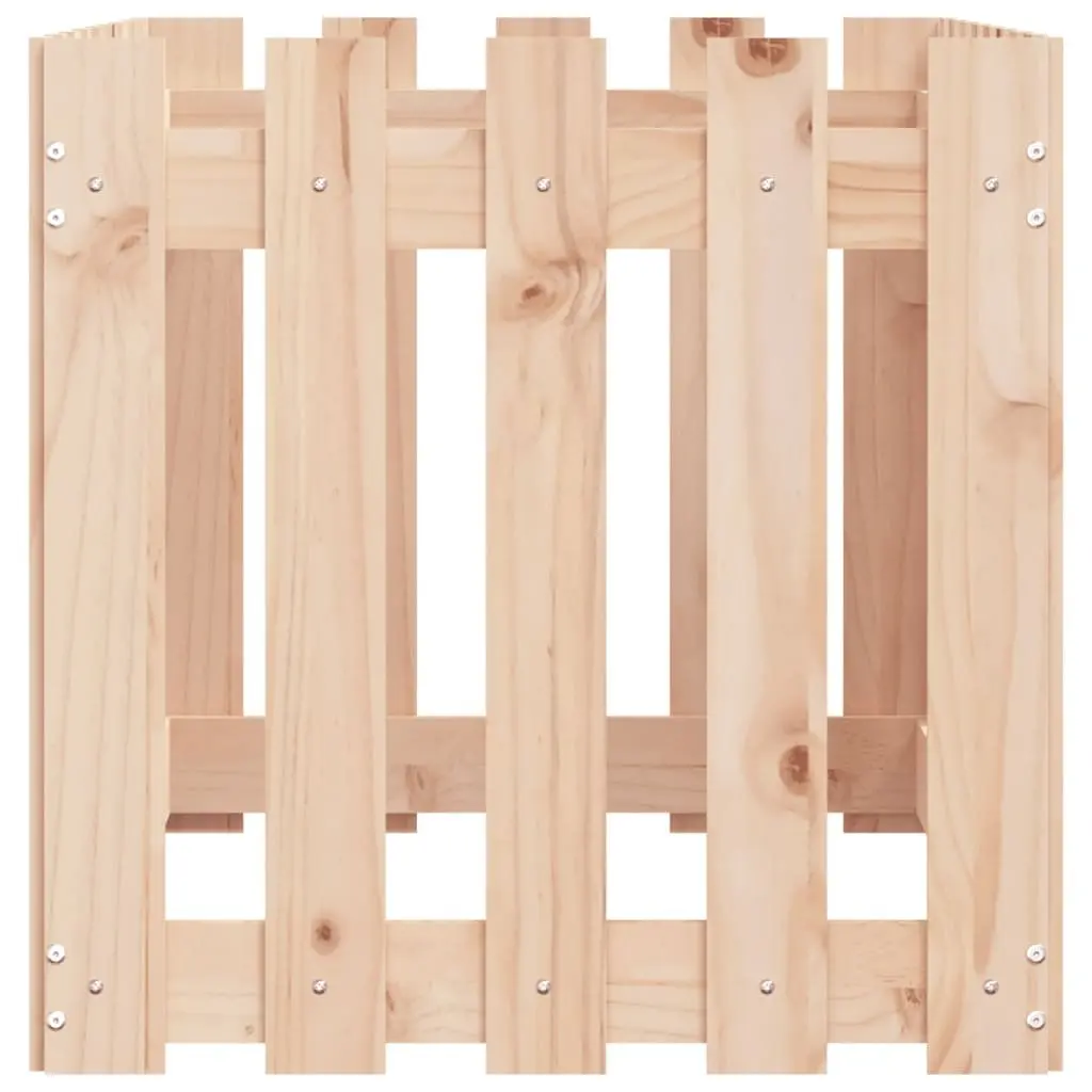 Garden Raised Bed 100x50x50 cm Fence Design Outdoor Planter Box for Flowers