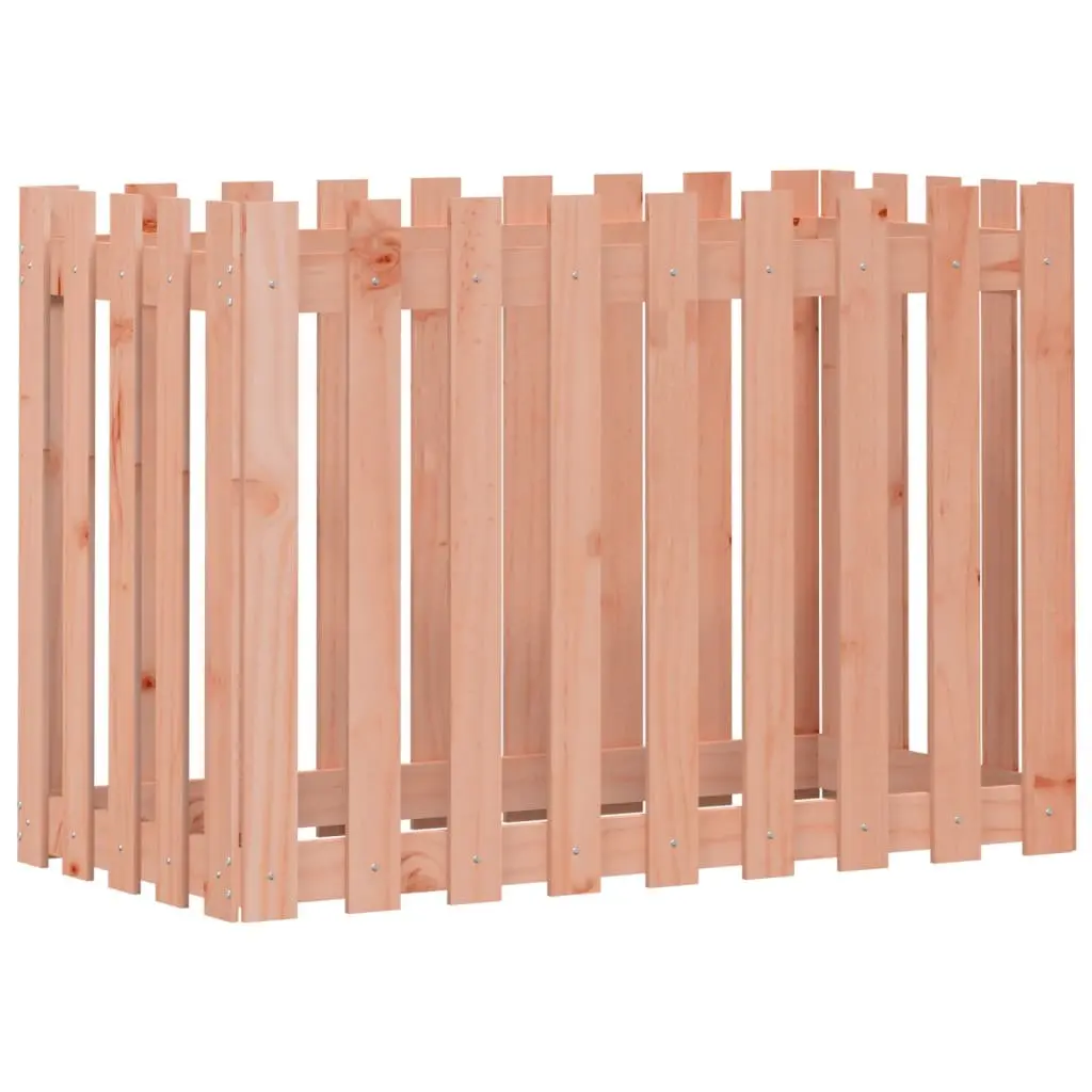 Garden Raised Bed Solid Douglas Wood 100x50x70cm Brown Outdoor Planter Box