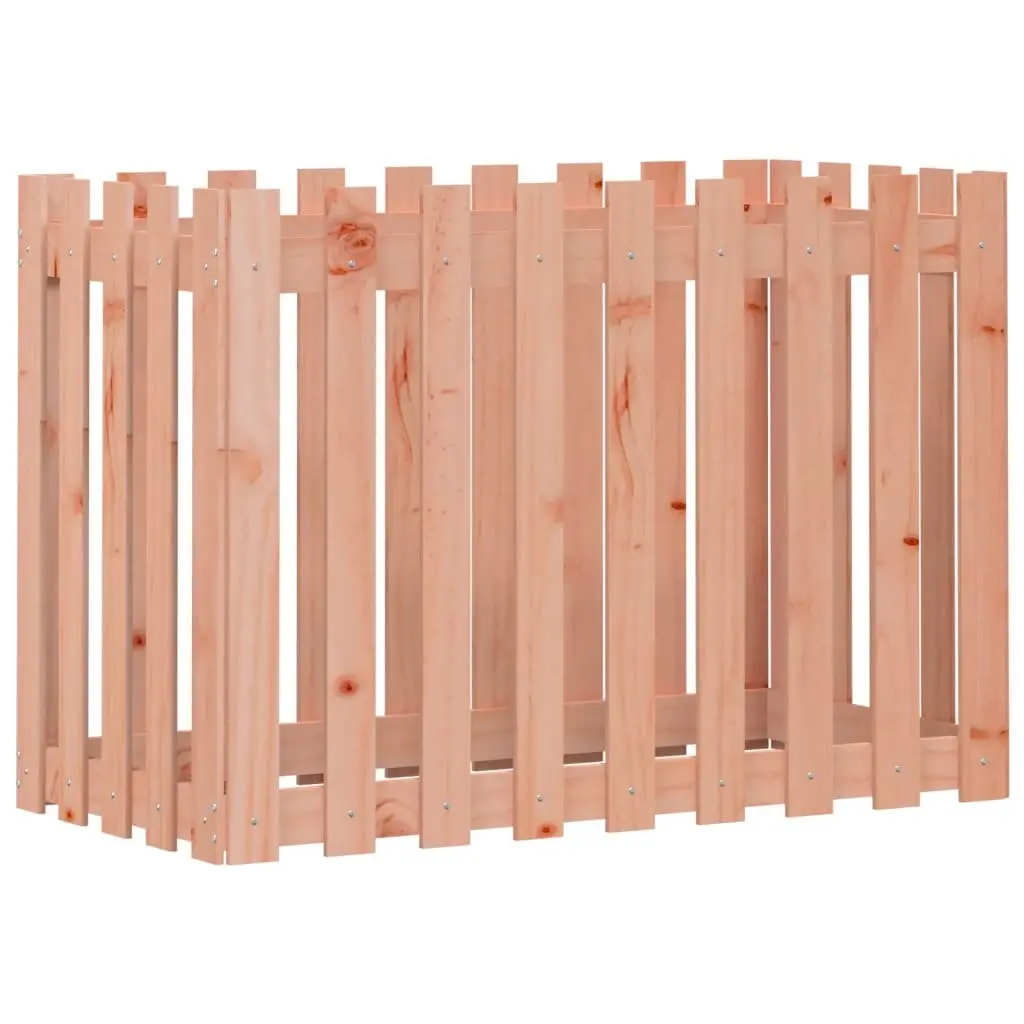 Garden Raised Bed Solid Douglas Wood 100x50x70cm Brown Outdoor Planter Box