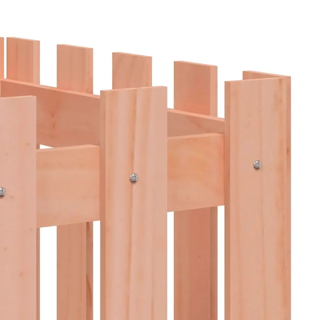 Garden Raised Bed with Fence Design 200x50x50 cm Outdoor Planter Box Solid Wood