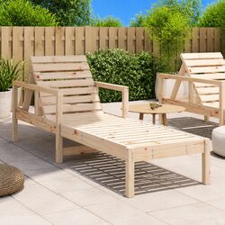 Ideal Sun Lounger for Patios and Gardens with Adjustable Backrest