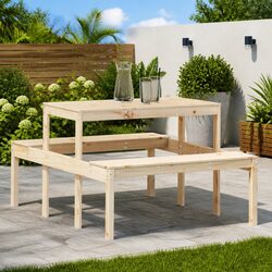 Practical Solid Pine Wood Picnic Table for Various Uses