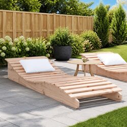 Practical Wooden Lounger for Your Outdoor Space