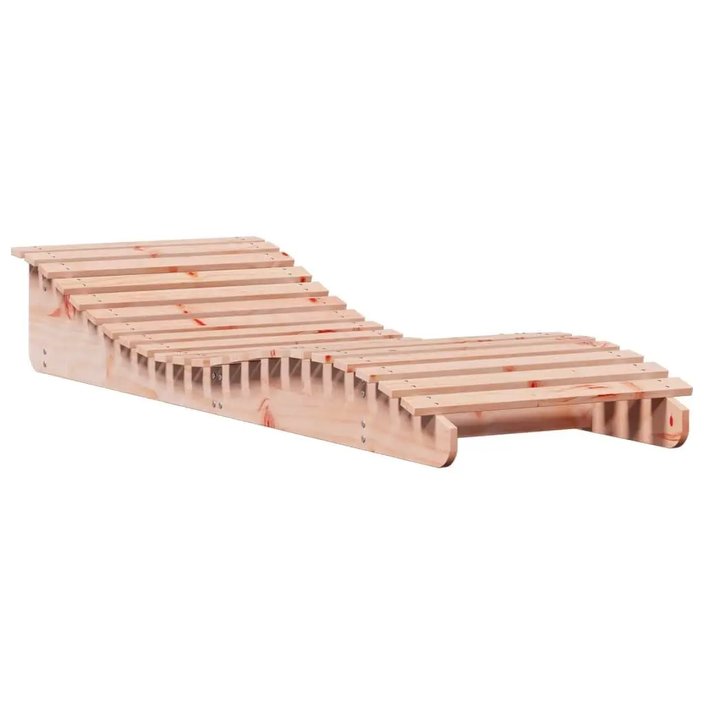 Sun Lounger Solid Wood Brown Outdoor Garden Patio Lounge Chair