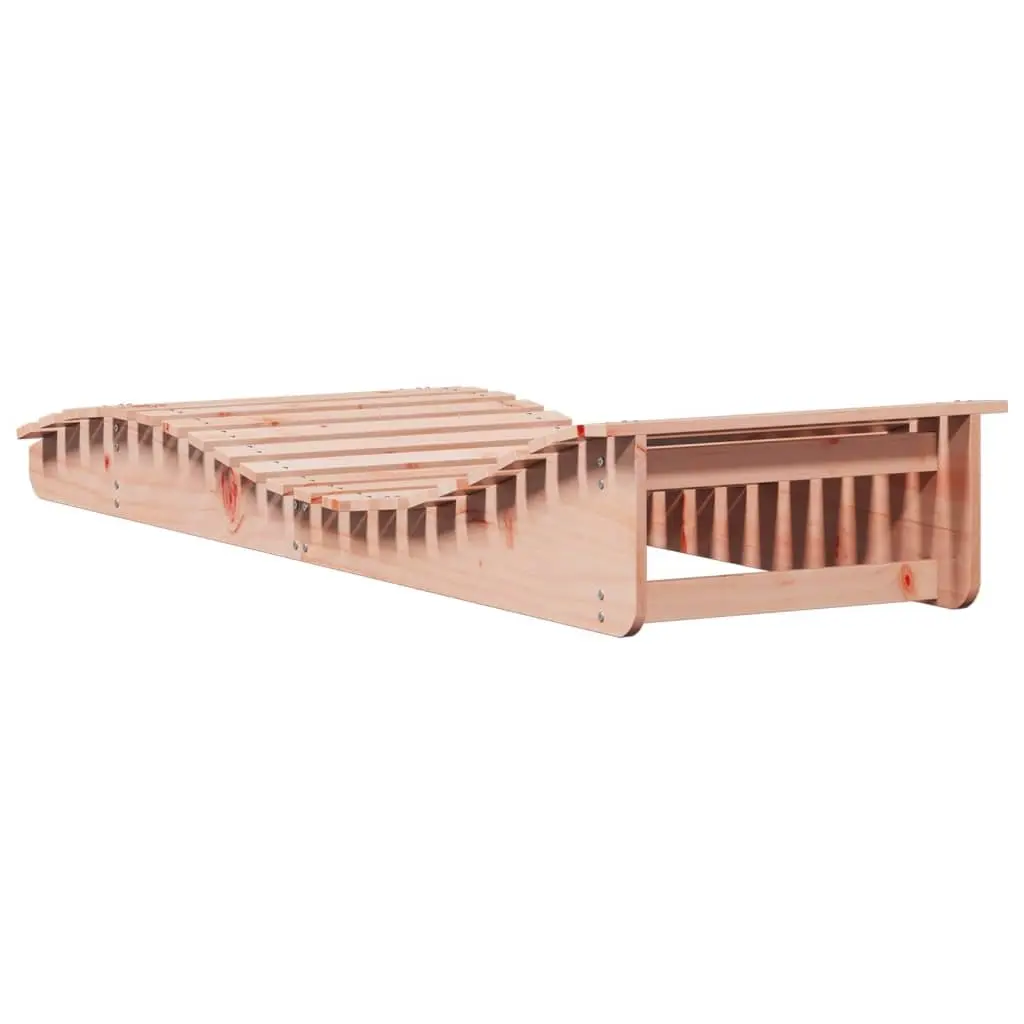 Sun Lounger Solid Wood Brown Outdoor Garden Patio Lounge Chair