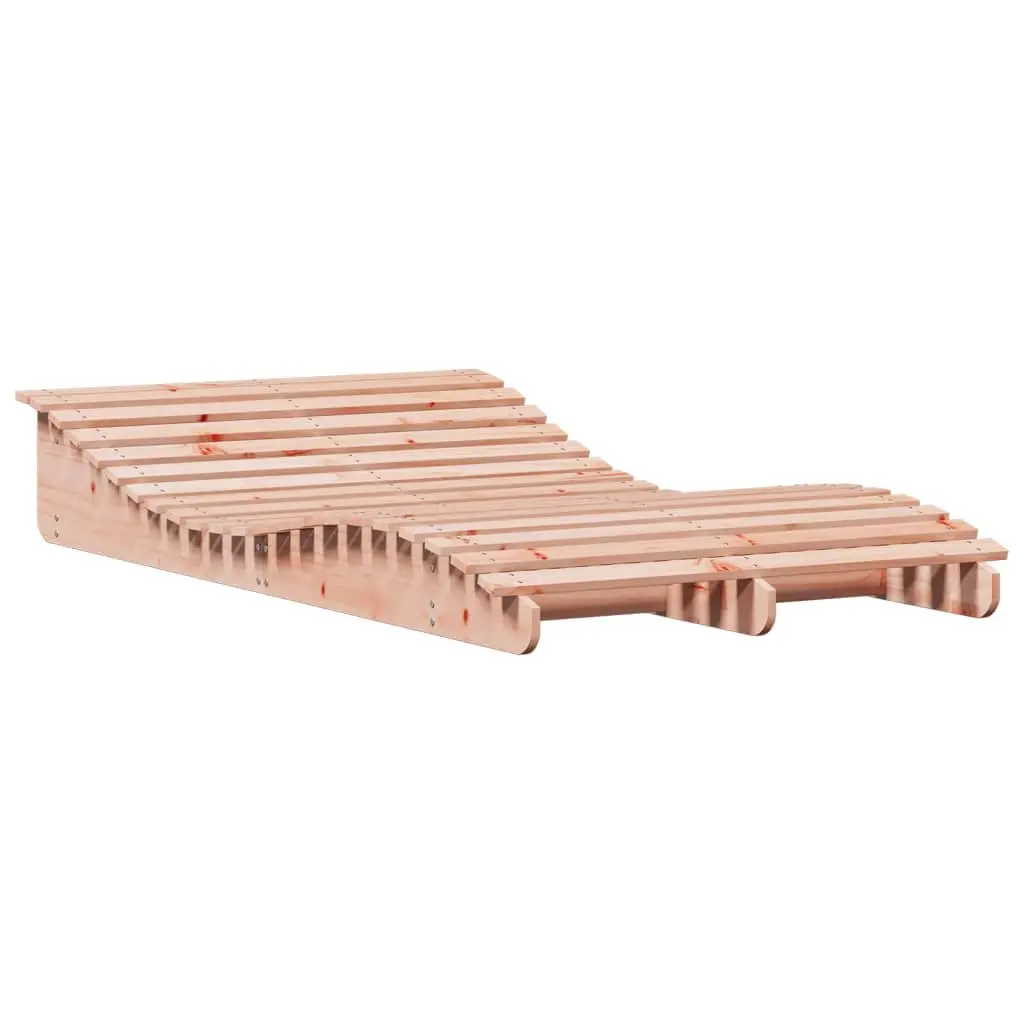 Sun Lounger Wooden Outdoor Garden Patio Deck Chair Relaxation Furniture Brown
