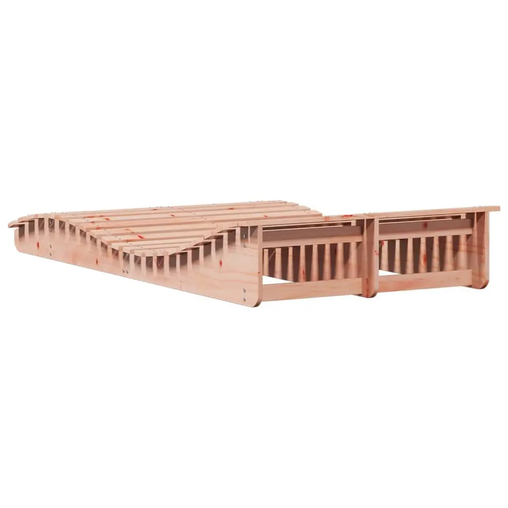 Sun Lounger Wooden Outdoor Garden Patio Deck Chair Relaxation Furniture Brown