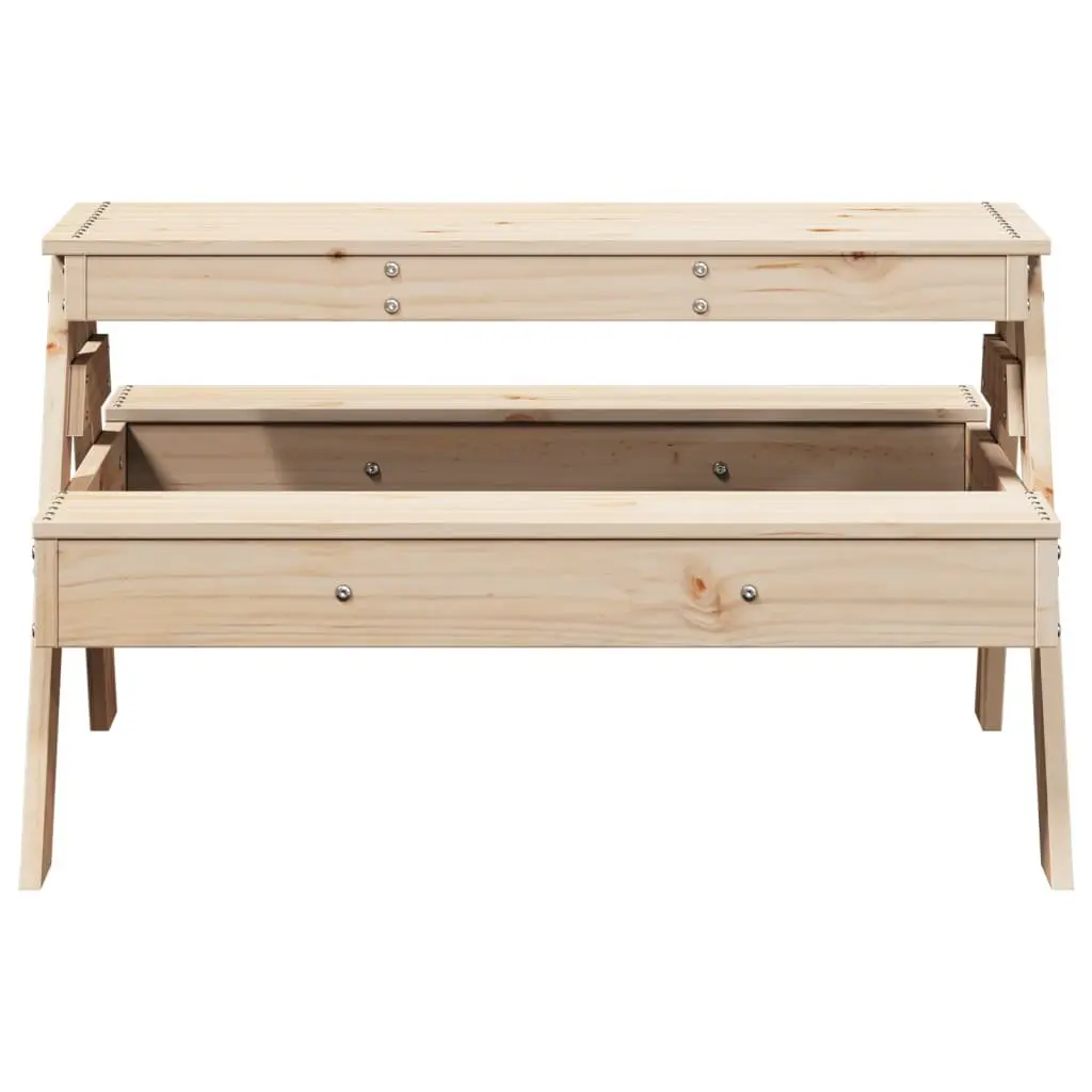 Kids Picnic Table Outdoor Dining Bench Garden Furniture Wooden Play Activity