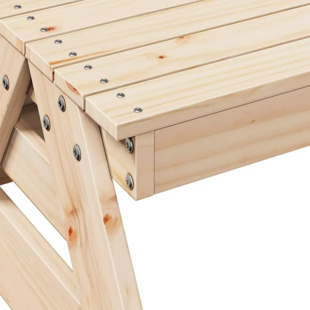 Kids Picnic Table Outdoor Dining Bench Garden Furniture Wooden Play Activity