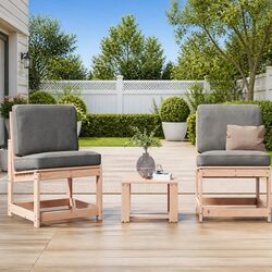 3 Piece Garden Lounge Set for Outdoor Use